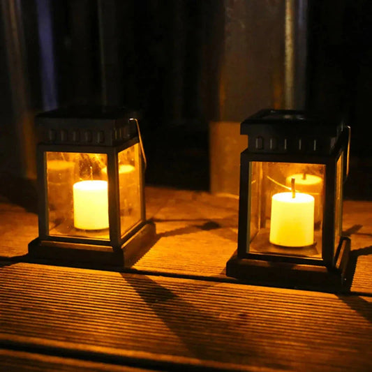 Solar Lantern Outdoor – Weatherproof Solar Flickering Light for Garden