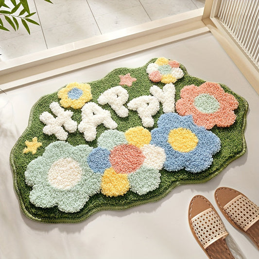 Bath Mat Highly Absorbent – Luxurious Soft Bathroom Rug for Elegant Decor