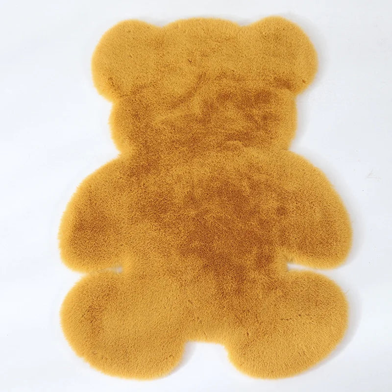 Kids Bear Rug – Playful Irregular Shape Floor Mat for Children's Room