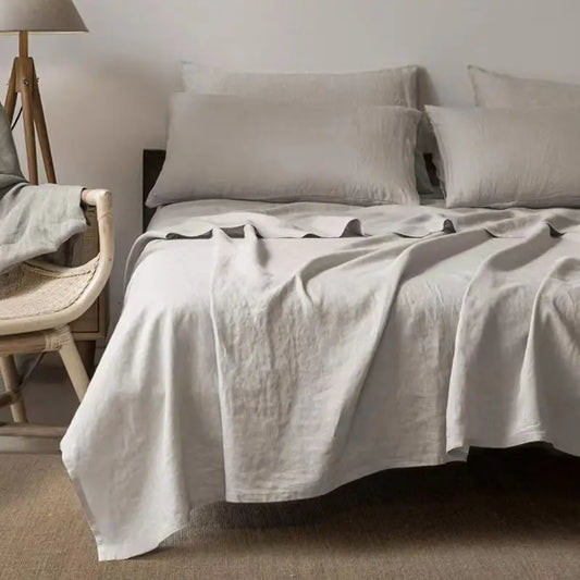 Pure Linen Sheets – Breathable Luxury Bedding for Home Comfort and Style