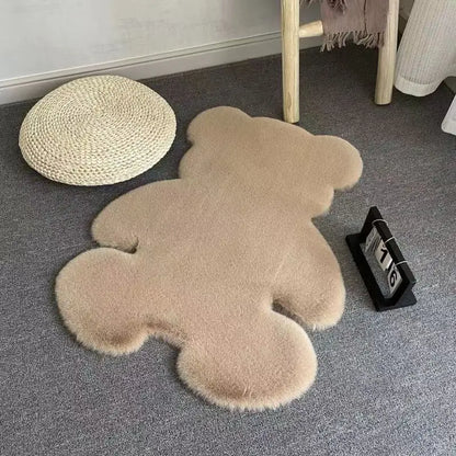 Kids Bear Rug – Playful Irregular Shape Floor Mat for Children's Room