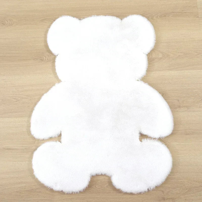 Kids Bear Rug – Playful Irregular Shape Floor Mat for Children's Room