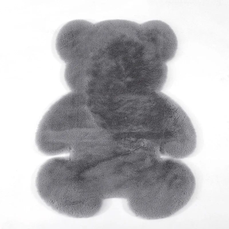 Kids Bear Rug – Playful Irregular Shape Floor Mat for Children's Room
