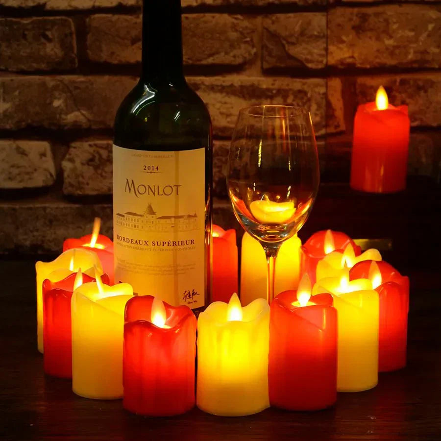 Flameless LED Candles – Battery Operated Decorative Lights for Parties & Home