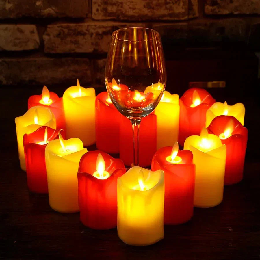 Flameless LED Candles – Battery Operated Decorative Lights for Parties & Home