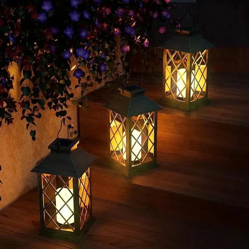 Garden Lanterns Outdoor Decorative Lights – Patio Ambiance Lighting for Home