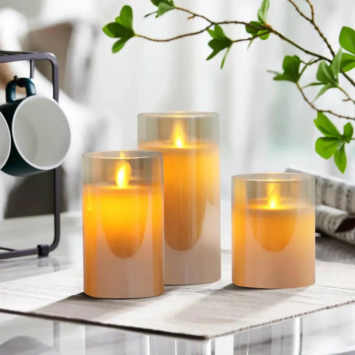 Decorative Candles – Elegant Safe Stylish Home Office Décor Accessories